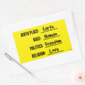FREEDOM LOVE (EARTH) STICKER (Envelop)