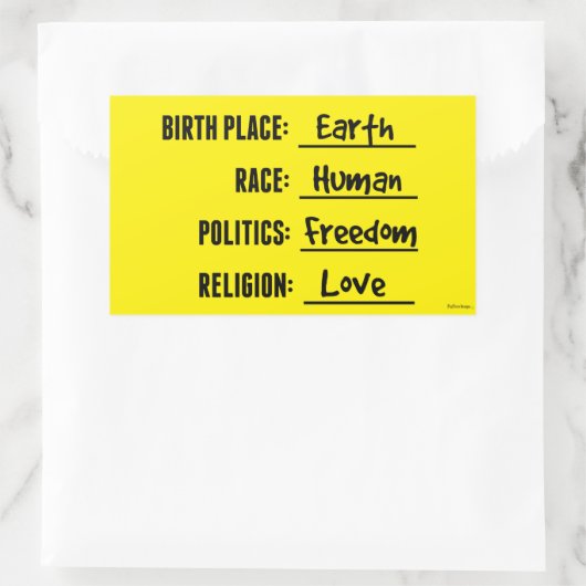 FREEDOM LOVE (EARTH) STICKER (Tas)