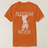 Freedom Machine Biking Biker Cycle T-shirt (Design voorkant)