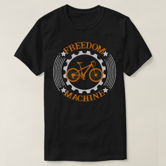 Freedom Machine E-Bike Mountain Biker Cyclus T-shirt (Design voorkant)