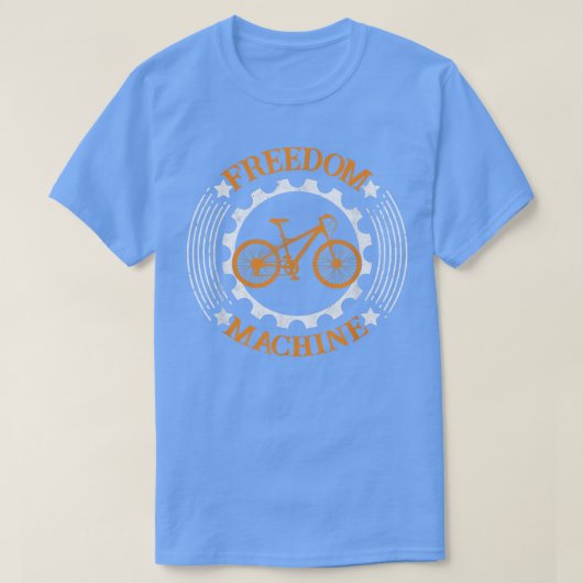 Freedom Machine E-Bike Mountain Biker Cyclus T-shirt (Design voorkant)