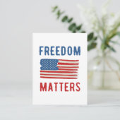Freedom Matters Briefkaart (Staand voorkant)