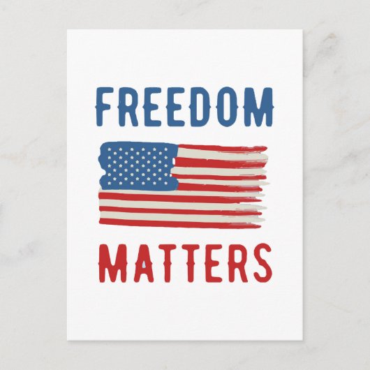 Freedom Matters Briefkaart (Voorkant)