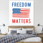 Freedom Matters Canvas Afdruk (Insitu (Slaapkamer))