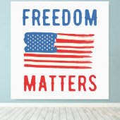 Freedom Matters Canvas Afdruk (Insitu (Houten vloer))