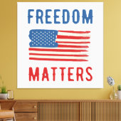 Freedom Matters Canvas Afdruk (Insitu (Woonkamer))