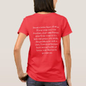 Freedom Matters Herfst Statement Mode T Shirt (Achterkant)