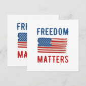 Freedom Matters Kaart (Voorkant / Achterkant)