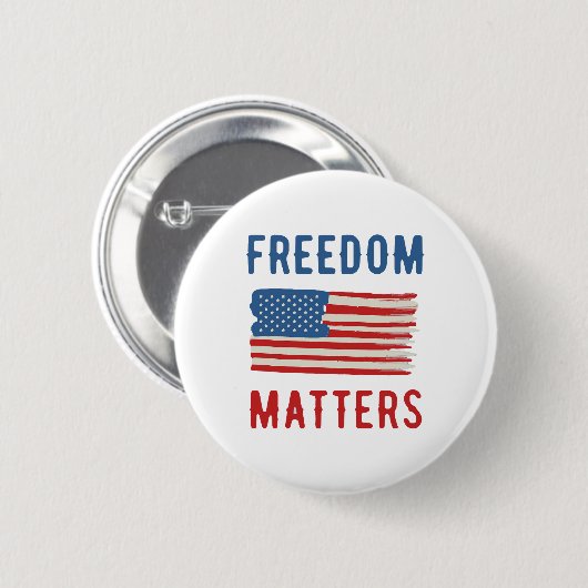 Freedom Matters Ronde Button 5,7 Cm (Voorkant /achterkant)