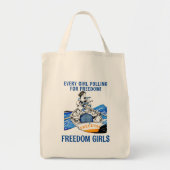 FREEDOM MEISJES boodschappen canvas tas (Voorkant)