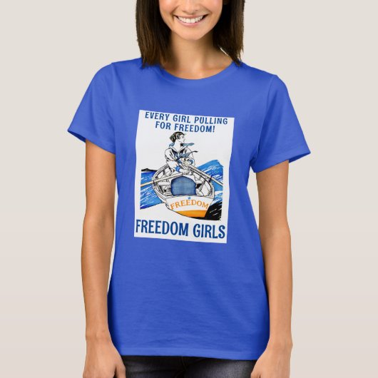 FREEDOM MEISJES (donker) T-shirt (Voorkant)
