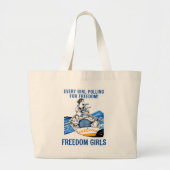 FREEDOM MEISJES jumbo canvas tas (Voorkant)