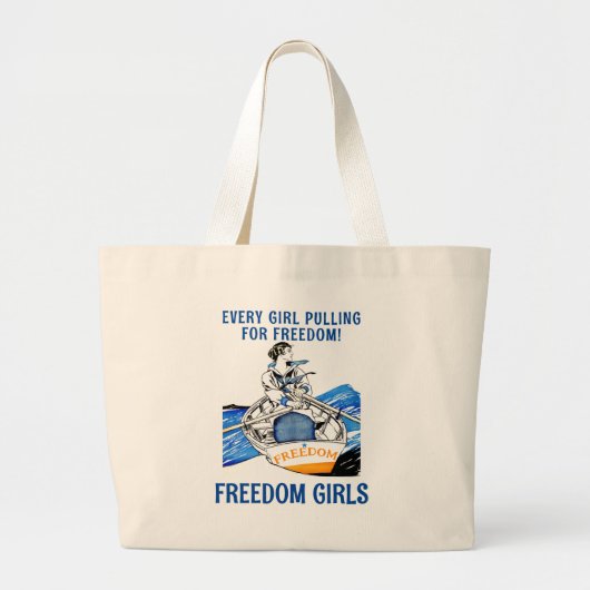 FREEDOM MEISJES jumbo canvas tas (Voorkant)