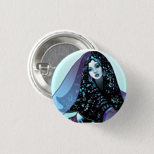 Freedom Mermaid Button (Voorkant /achterkant)
