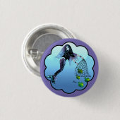 Freedom Mermaid Button (Voorkant /achterkant)