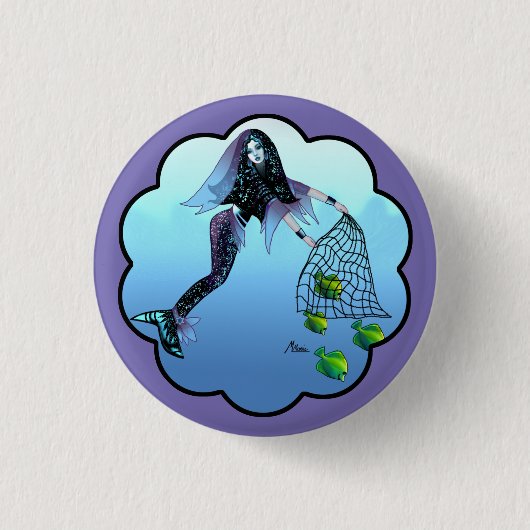 Freedom Mermaid Button (Voorkant)