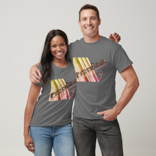 Freedom metaalkleurige multi-kleur effecten geschr t-shirt