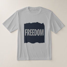 FREEDOM Minimal Grain Text DesignT-Shirt T-shirt