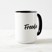 Freedom. Minimalist Black Mok (Voorkant rechts)