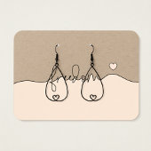 Freedom Minimalist Jewelry Display Card Visitekaartje