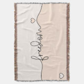 Freedom Minimalist Typography Design Deken (Voorkant Verticaal)