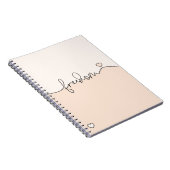 Freedom Minimalist Typography Design Notitieboek (Rechterzijde)