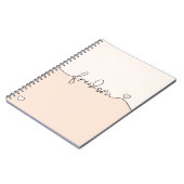 Freedom Minimalist Typography Design Notitieboek (Linkerzijde)