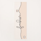 Freedom Minimalist Typography Design Yogamat (Voorkant)