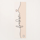 Freedom Minimalist Typography Design Yogamat (Achterkant)