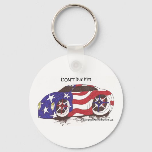 "Freedom-Mobile" TM - "Grijp me niet!" Button Sleu Sleutelhanger (Voorkant)