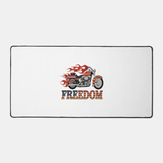 Freedom Motorcycle Flames Bureaumat (Voorkant)