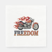 Freedom Motorcycle Flames Servet (Voorkant)