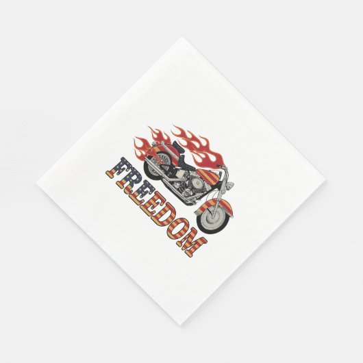 Freedom Motorcycle Flames Servet (Hoek)