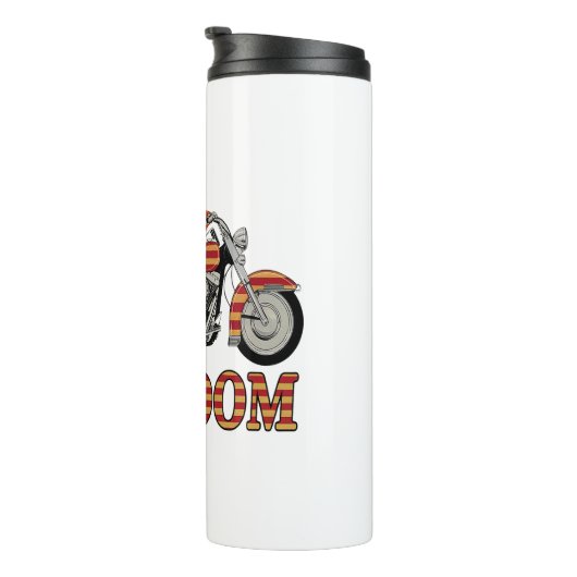 Freedom Motorcycle Flames Thermosbeker (Geroteerd rechts)