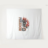 Freedom Motorcycle Flames Wandkleed (Voorkant (horizontaal))