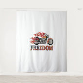 Freedom Motorcycle Flames Wandkleed (Voorkant)