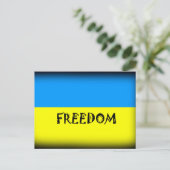Freedom Oekraïne Briefkaart (Staand voorkant)
