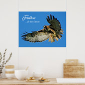 Freedom of the Skies Red-tailed Hawk Poster (Keuken)