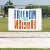 Freedom Over Fascism Banner (Insitu)
