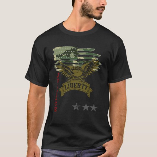 Freedom Over Fear Pro Gun USA Flag 2nd Amendment   T-shirt (Voorkant)