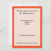 Freedom party getting divorced kaart (Achterkant)