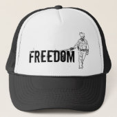Freedom Pepper Spray Cop Trucker Pet (Voorkant)