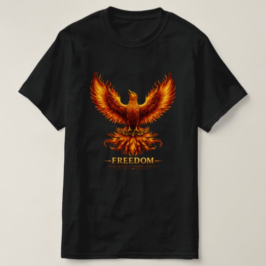 Freedom Phoenix Heren Grafische T-Shirt (Design voorkant)