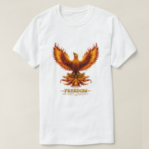 Freedom Phoenix Heren Grafische T-Shirt