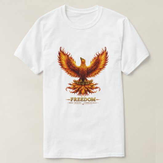 Freedom Phoenix Heren Grafische T-Shirt (Design voorkant)