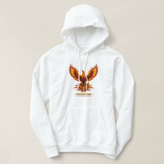 Freedom Phoenix Heren Pullover Hoodie (Design voorkant)