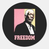 Freedom Pop Art Sticker (Voorkant)