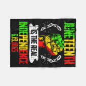 Freedom Pride Juneteenth is de echte onafhankelijk Fleece Deken (Voorkant (Horizontaal))