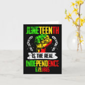Freedom Pride Juneteenth is de echte onafhankelijk Kaart (Gele Bloem)