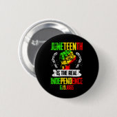 Freedom Pride Juneteenth is de echte onafhankelijk Ronde Button 5,7 Cm (Voorkant /achterkant)
